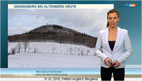 31.01.2016, Wettervergleich Bergland