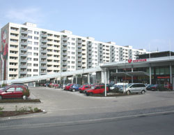 Das neueröffnete Einkaufszentrum im Neubaugebiet Dresden-Prohlis