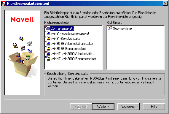 je nach Betriebssystem das Paket auswählen