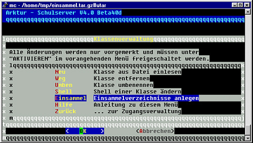 neuer Menüpunkt