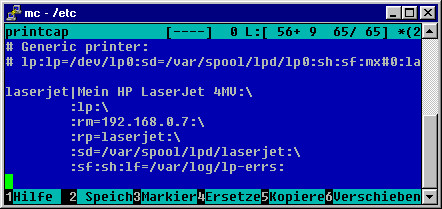 printcap-Ergänzung