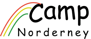 Das Logo "Camp Norderney" als ein kombiniertes Zeichen.