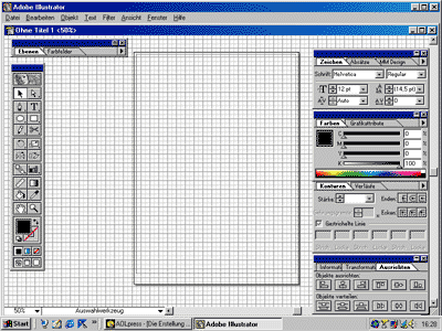 Vektorprogramm mit Raster