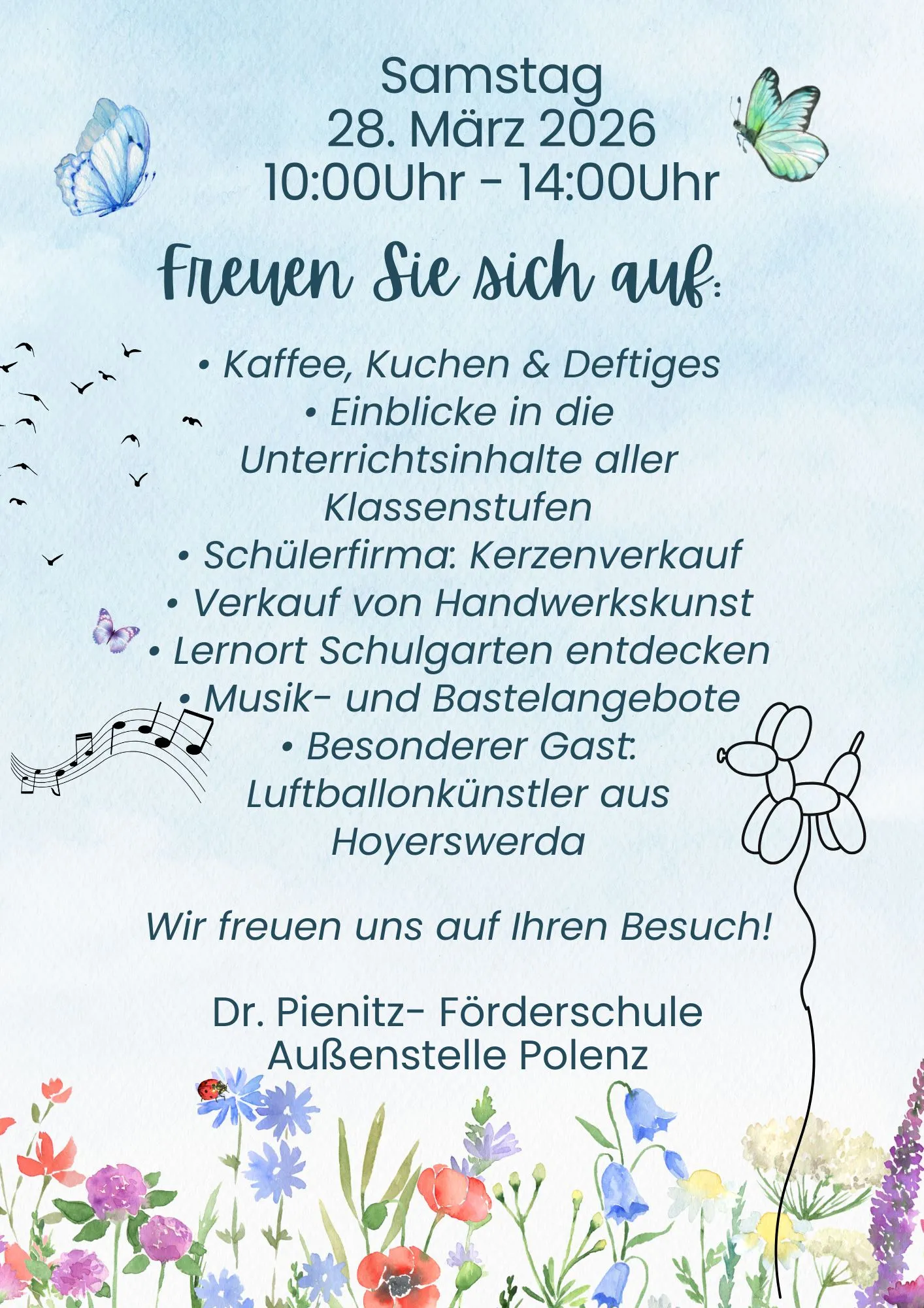 Teil 2 - Plakat für den Frühlingsmarkt