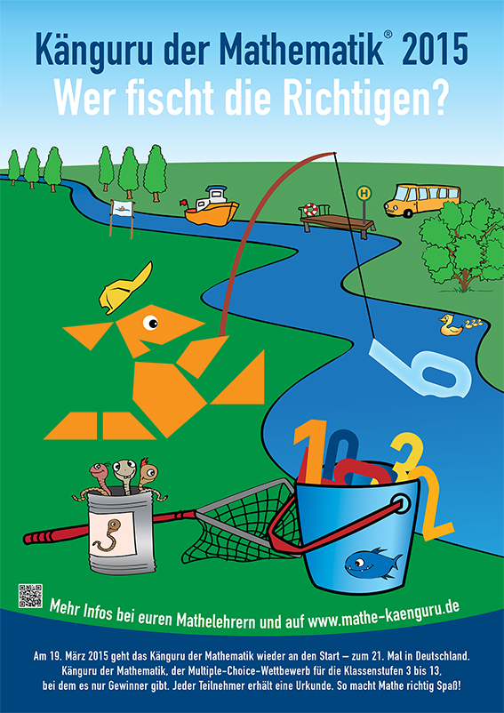Plakat Känguru der Mathematik 2015