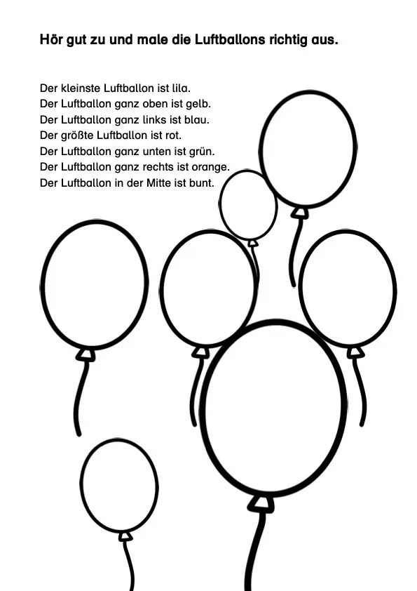 Hörverständnis Luftballons