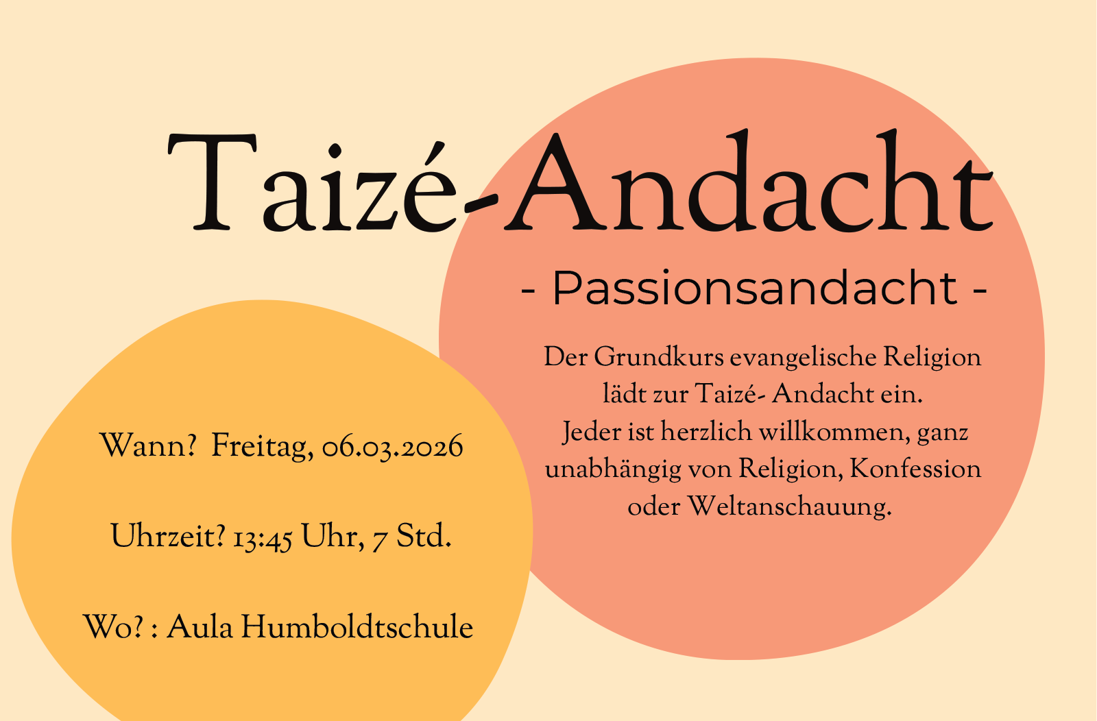Taizé-Andacht – Passionsandacht