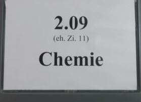 Schild Chemie