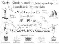Die Urkunde fr den 3. Platz - Klicken fr Grodarstellung