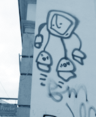 Wandzeichnergraffiti aus Dresden